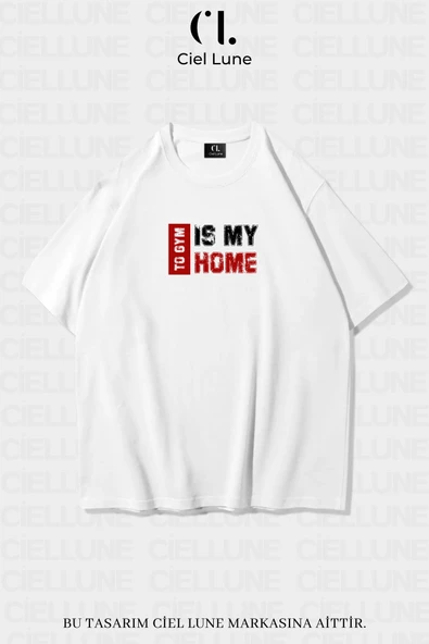 Nevermind Unisex Kadın Erkek To GYM  Baskılı Özel Tasarım Oversize T-shirt ürün görseli 1