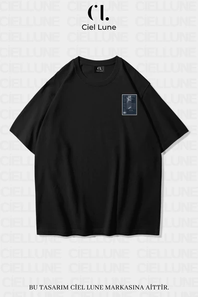 Unisex Kadın Erkek Golden Ratio Baskılı Özel Tasarım Oversize T-shirt ürün görseli 1