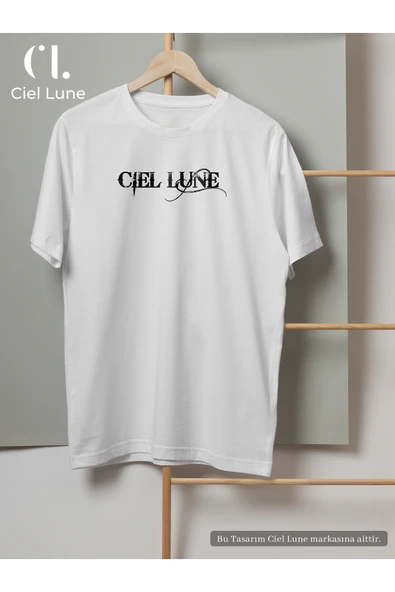 Nevermind Erkek Blocking Graphic Ciel Lune - Oversize T-Shirt - Resim 11