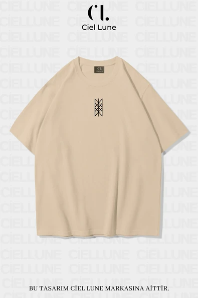 Nevermind Unisex Kadın Erkek Wyrd Baskılı Özel Tasarım Oversize T-shirt ürün görseli 1
