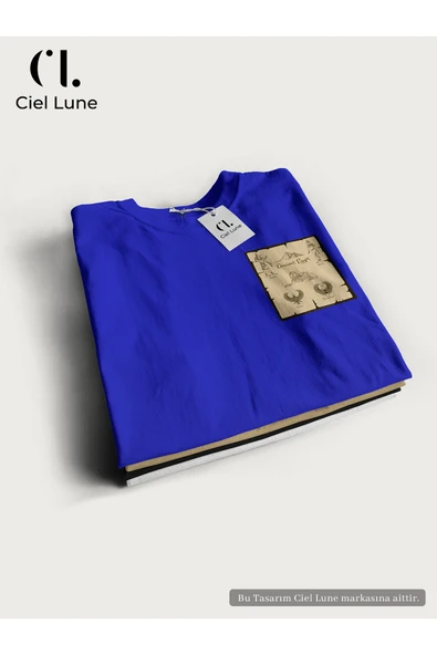Unisex Kadın Erkek Antik Mısır Baskılı Özel Tasarım Oversize T-shirt ürün görseli 1