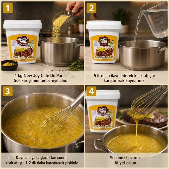 Cafe de Paris Sauce 1000 gr Sos Tozu - Resim 3