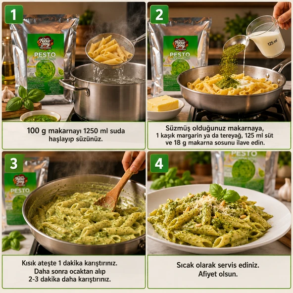 Pesto Makarna Sosu Toz 1000 gr - Resim 3