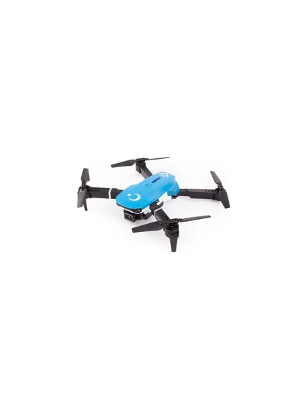 Yıldız İha İlk Dronum Katlanır Çift Kameralı Tek Tuş Iniş Kalkış Başlangıç Dronu (Mavi,2 Bataryalı) ürün görseli 1