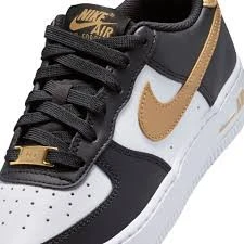 nike air force black white gold - Resim 10