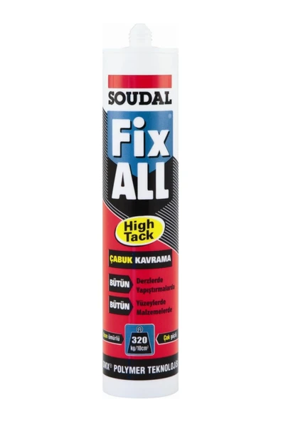 Fix All High Tack Korniş Yapıştırıcı Montaj Silikonu Beyaz ürün görseli 1
