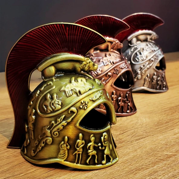 Metal Dekoratif Şövalye Miğferi - Resim 3