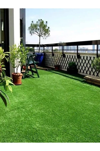 Balkon Bahçe Suya Dayanıklı 7 mm Yapay Çim Halı Suni Çim Halı 7 mm ürün görseli 1