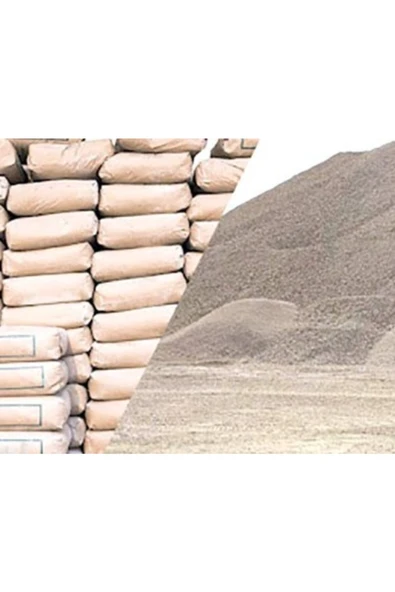 Kum 3 Kilo ve Çimento 1 Kilo ürün görseli 1