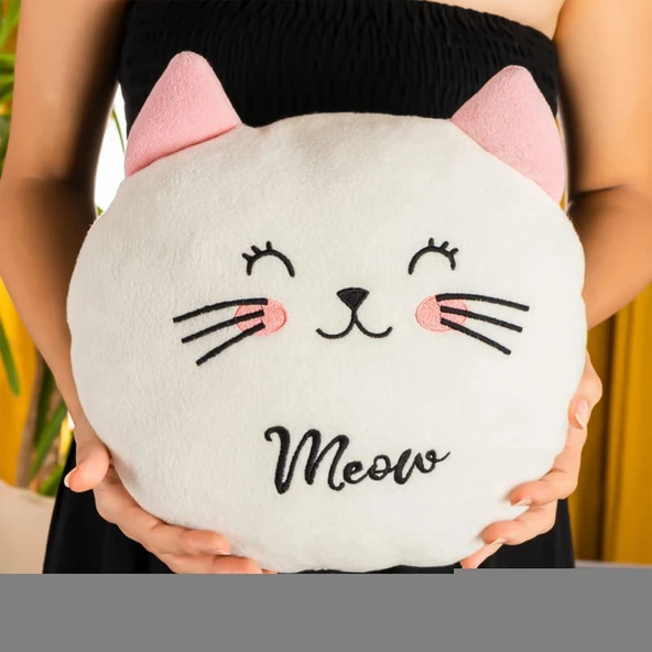 Peluş Kedi Yastık ürün görseli 1