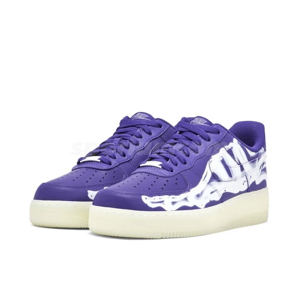 Nike Air Force 1 07 Purple Skeleton - Resim 3