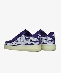 Nike Air Force 1 07 Purple Skeleton - Resim 6