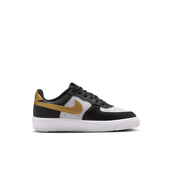 nike air force black white gold ürün görseli 1