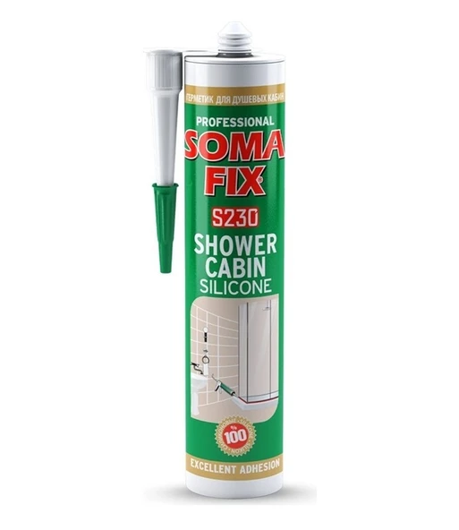 Somafix Duşakabin Silikonu Şeffaf 280ml ürün görseli 1