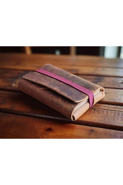 sumerianwallet Deri Kartlık Taba, Ön Cep Cüzdanı, Minimalist Görünüm ürün görseli 1