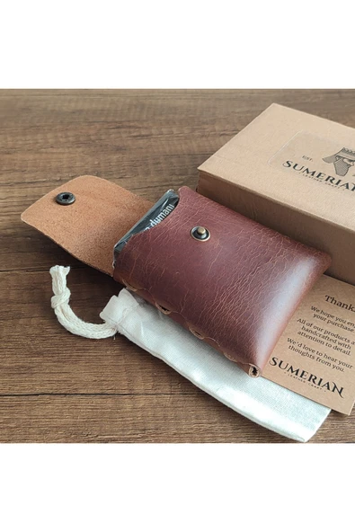 sumerianwallet Deri Sigara Kılıfı Tarçın 2 ürün görseli 1