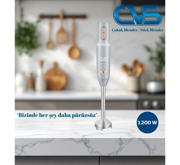 CVS Dn 12114 Rose 1200 Watt 4 Bıçak Çubuk Blender ürün görseli 1