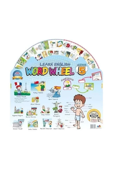 Word Wheel Grade 5 İngilizce Kelime Çarkı 5. Sınıf Afs ürün görseli 1