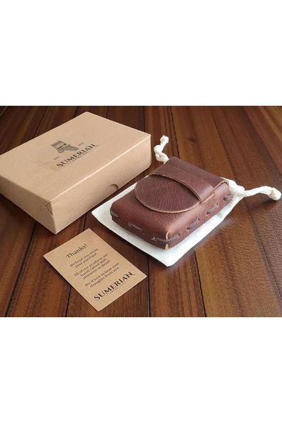 sumerianwallet Deri Sigara Kılıfı Tarçın - Resim 2