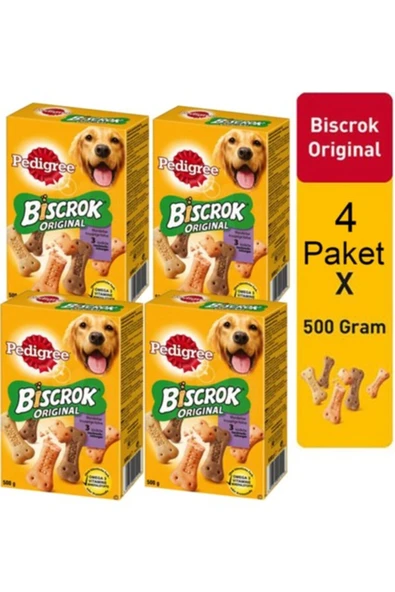 Pedigre Biscrok 500 gr Köpek Ödül Bisküvi 4 Paket ürün görseli 1