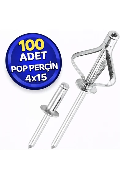 DESIPHON 4x15 Alüminyum Pop Perçin – 100 Adet | Dayanıklı Kör Perçin ürün görseli 1
