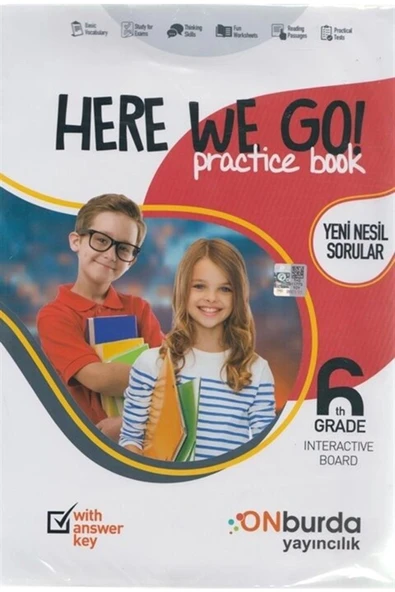 Onburda 6.Sınıf İngilizce Here We Go Practite Book ürün görseli 1