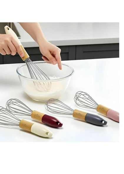 Ivory Çırpıcı Çelik Akasya Saplı S IVO-ME226 ürün görseli 1