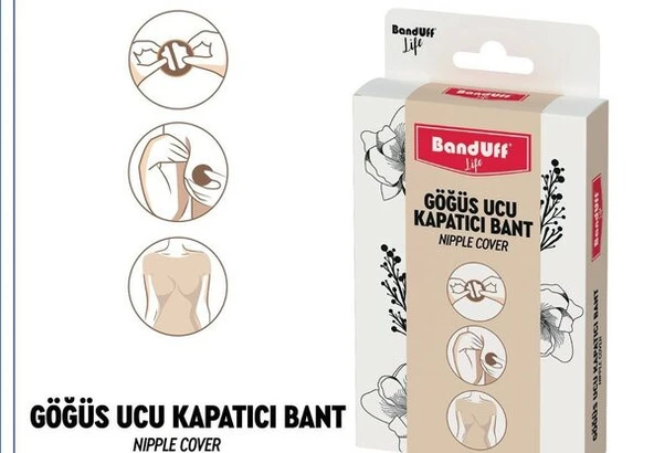 BANDUFF GÖĞÜS UCU KAPATICI BANT ÜRÜN ÖLÇÜSÜ 6 CM  KUTU İÇİ 8 ADET ürün görseli 1