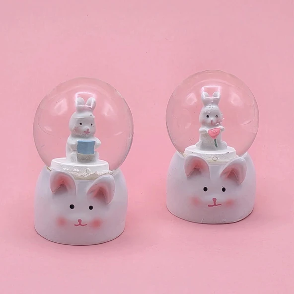 Mini Boy Tavşan Tasarımlı Kar Küresi ürün görseli 1