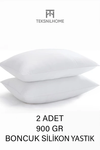 TeksNil Home | 2 Adet Boncuk Silikon Yastık | 900 gram | Antialerjik | 50x70 Cm | Otel Kalitesi ürün görseli 1