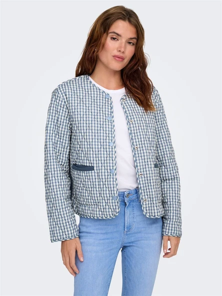 Only   ONLBILL LIFE REV QUILTED JACKET CC OTW Kadın Blue Mont - 15361375 ürün görseli 1