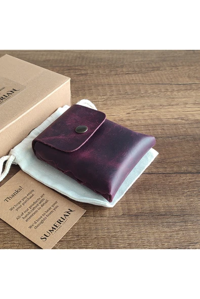sumerianwallet Deri Sigara Kılıfı Fuşya 2 ürün görseli 1