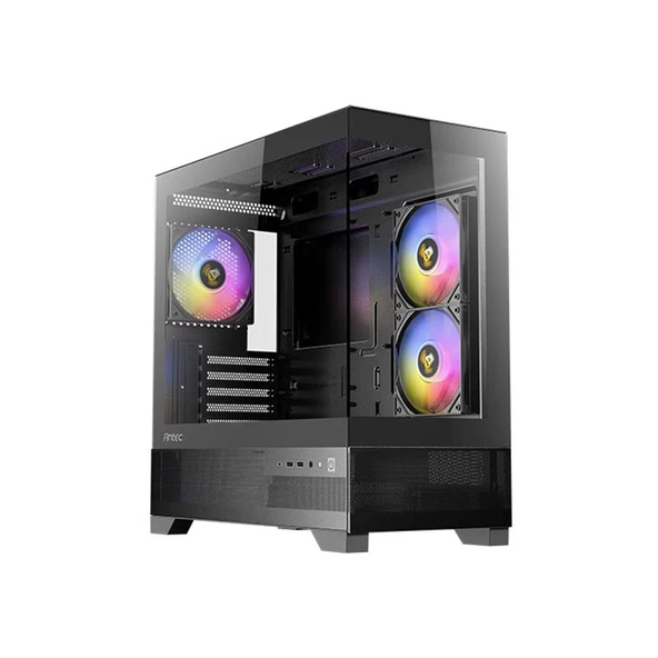 ANTEC CX500M ARGB BLACK Temperli Camlı 3x ARGB Fanlı Mini Tower mATX Gaming Kasa ürün görseli 1