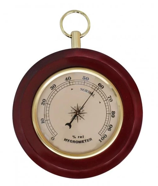 9CM HİGROMETRE AHŞAP KAİDELİ ürün görseli 1