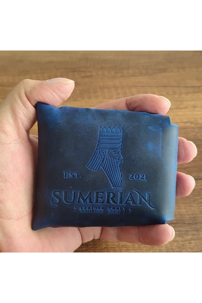 sumerianwallet Deri Sigara Kılıfı Mavi 2 - Resim 7