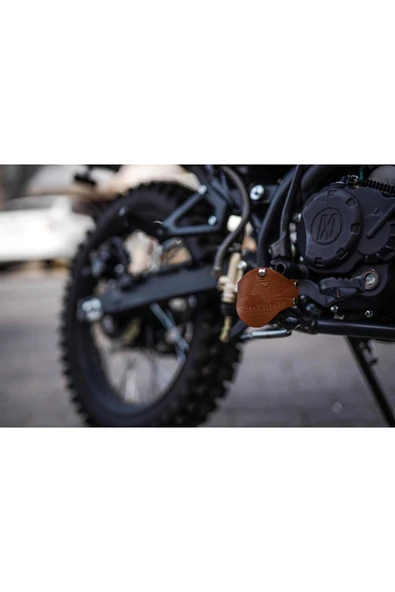 sumerianwallet Motosiklet Bot Koruyucu - Motosiklet Ayakkabı Koruyucu - 4mm Deri - Renk Taba ürün görseli 1
