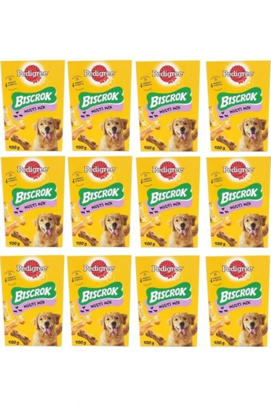 Biscrok Multi Mix Köpek Ödül Bisküvisi 500 gr 12 Adet ürün görseli 1