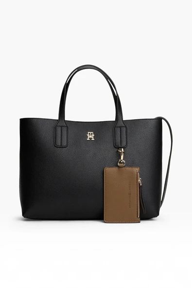 Tommy Hilfiger   TH ICON MINI TOTE Kadın Siyah Çanta - AW0AW18233 ürün görseli 1