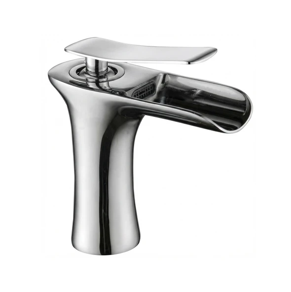 Krom Şelale Akışlı Lavabo Bataryası - Özel Seri (Kısa) ürün görseli 1