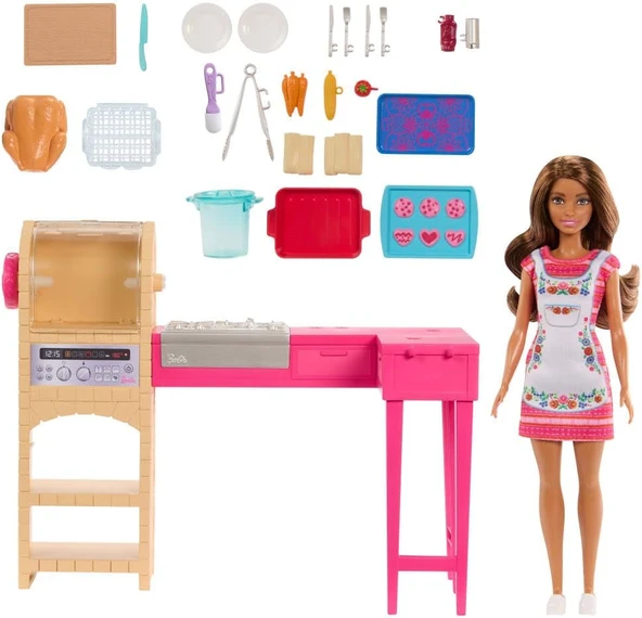 Barbie Teresa ve Mutfağı Oyun Seti JCT06 ürün görseli 1