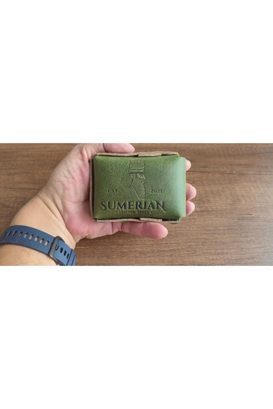 sumerianwallet Deri Sigara Kılıfı Yeşil - Resim 7