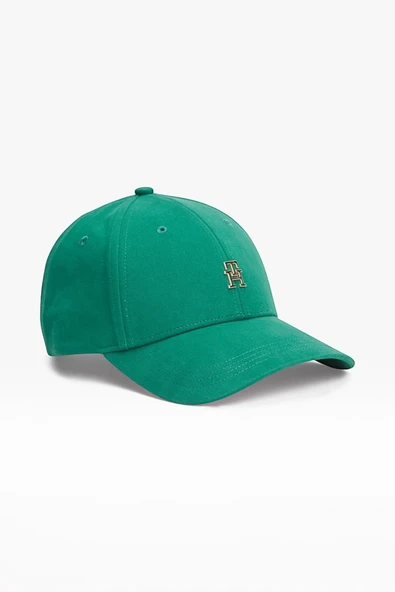 Tommy Hilfiger   TH ELEVATED CHIC CAP Kadın Yeşil Şapka - AW0AW17631 ürün görseli 1