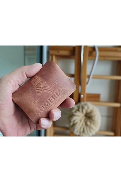 sumerianwallet Deri Cüzdan , Hediyelik Crazy Deri Cüzdan Tarçın ( Rfıd Kart Koruma Hediye ) ürün görseli 1