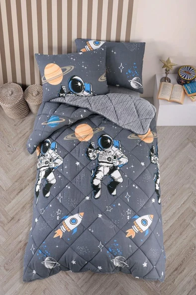 Astronot Wellsoft Jakarlı Genç Ve Çocuk Uyku Seti 3 Parça ürün görseli 1