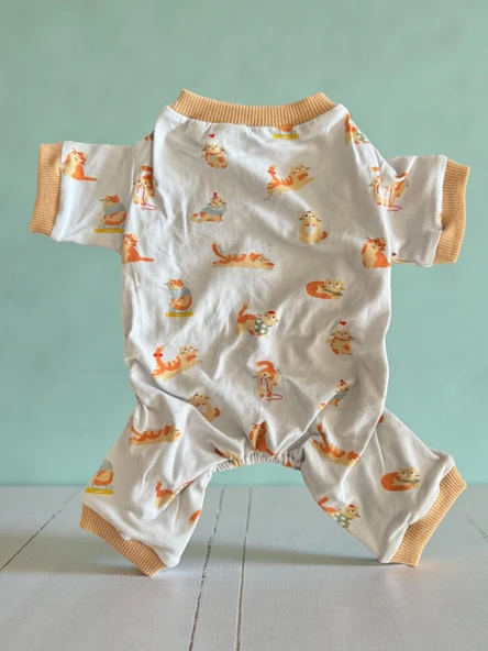 Bejjy Pamuklu Köpek Tulum Pijama - Resim 4