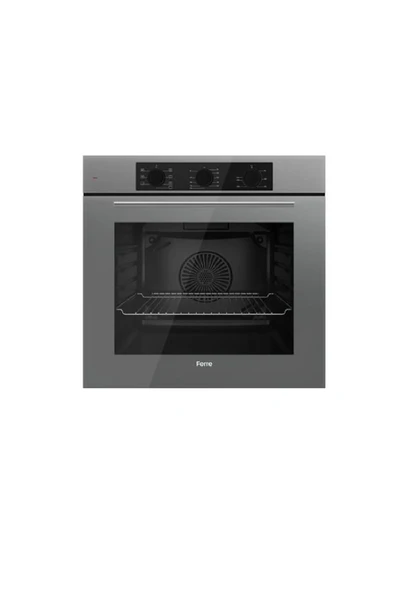 Ferre Flowart QBL62CPR GRİ Ankastre Fırın ürün görseli 1