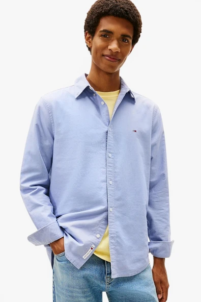 Tommy Hilfiger   TJM REG OXFORD SHIRT EXT Erkek Mavi UK Gömlek - DM0DM22836 ürün görseli 1