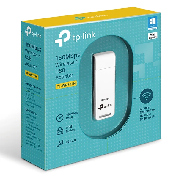 150 Mbps Kablosuz Usb Adaptör Tl-Wn727N ürün görseli 1