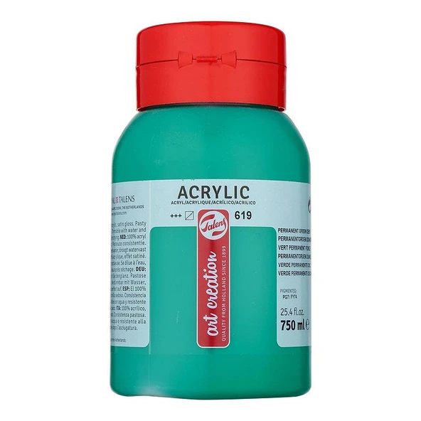 TALENS ARTCREATİON AKRİLİK 750 ML P. GREEN DEEP 619 ürün görseli 1