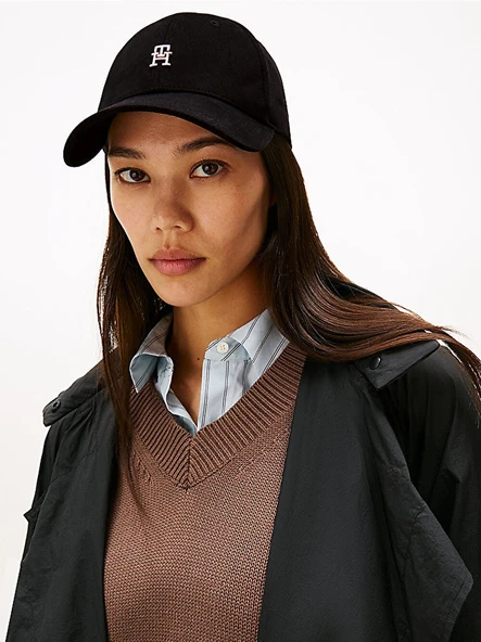 Tommy Hilfiger   TH ELEVATED CHIC CAP Kadın Siyah Şapka - AW0AW17631 ürün görseli 1